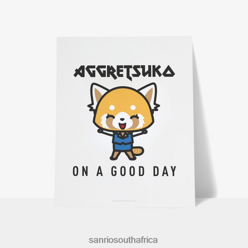 Sanrio Aggretsuko On A Good Day Personalised Art Print HNX6N61 Accessory