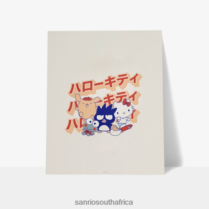 Sanrio Group Japanese Logo Art Print HNX6N1 Accessory