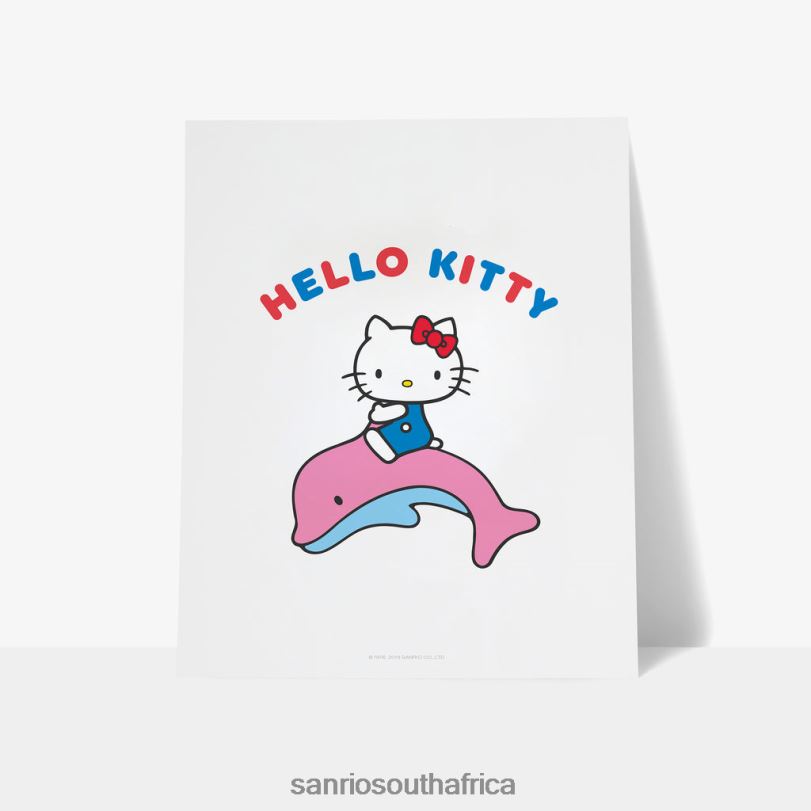 Sanrio Hello Kitty Dolphin Personalised Art Print HNX6N58 Accessory