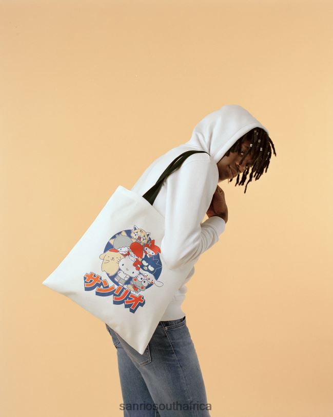 Sanrio Group Japanese Logo Tote Bag HNX6N30 Accessory