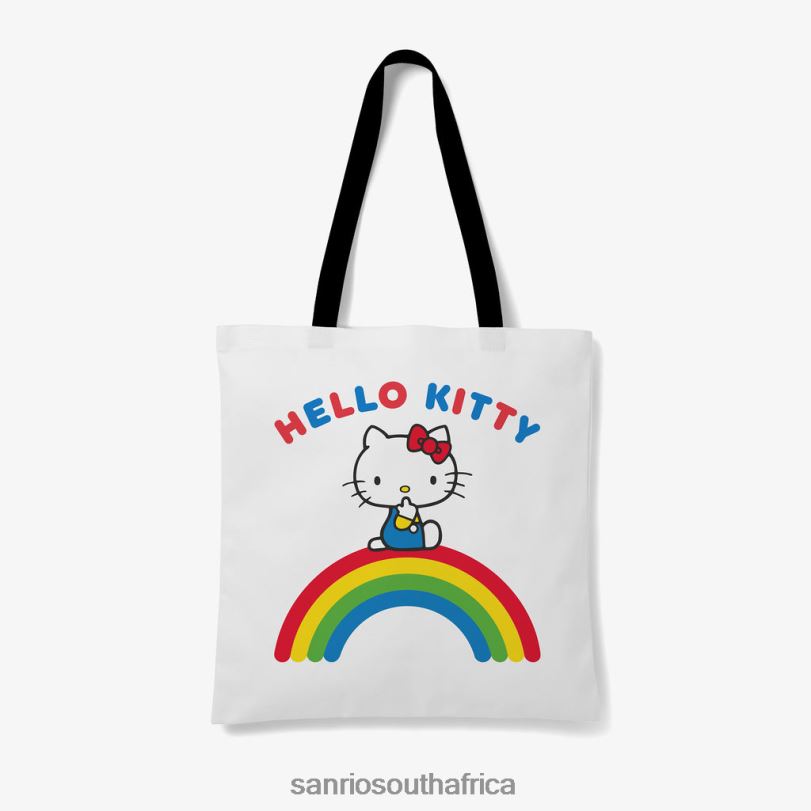Sanrio Hello Kitty Rainbow Personalised Tote Bag HNX6N74 Accessory