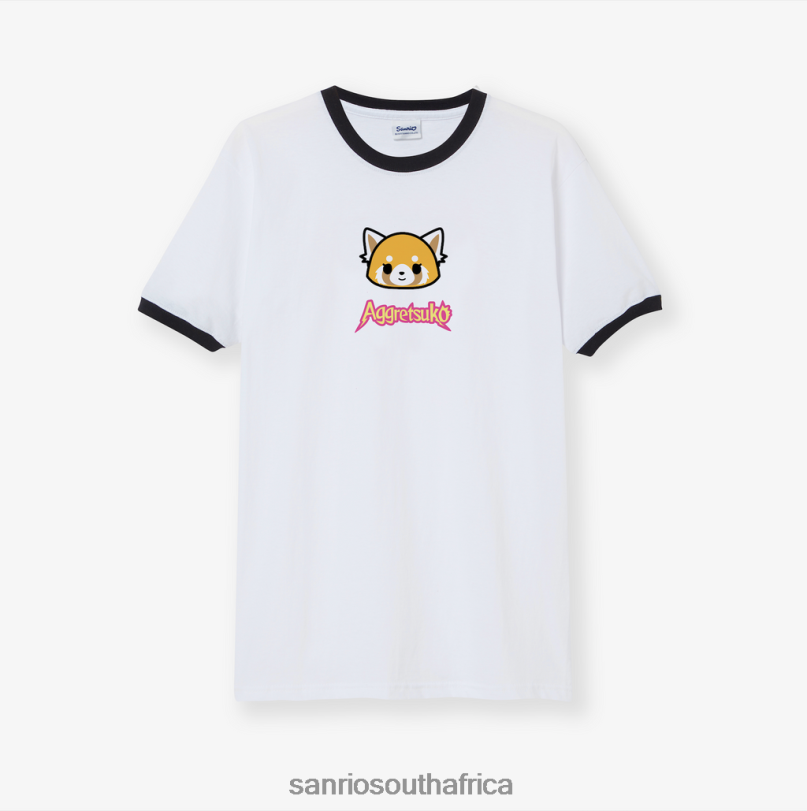 Sanrio Aggretsuko Ringer T-Shirt HNX6N25 Clothing
