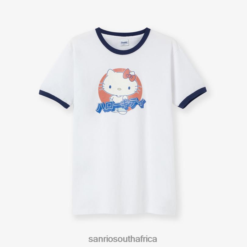Sanrio Hello Kitty Japanese Graphic Ringer T-Shirt HNX6N14 Clothing