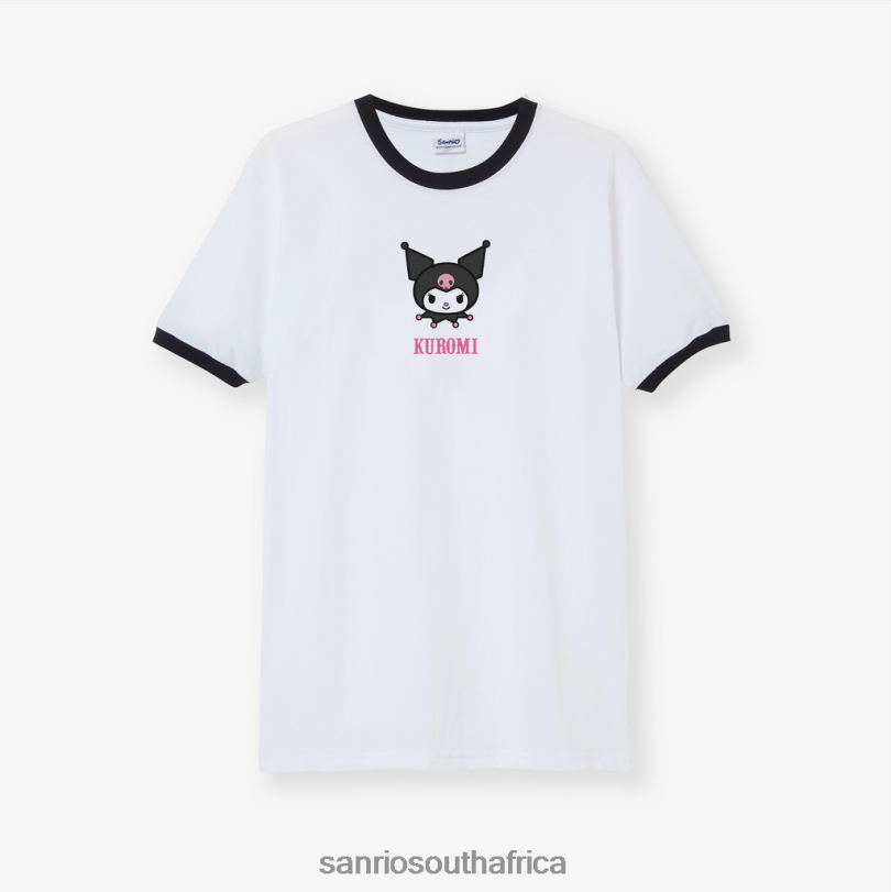 Sanrio Kuromi Ringer T-Shirt HNX6N16 Clothing